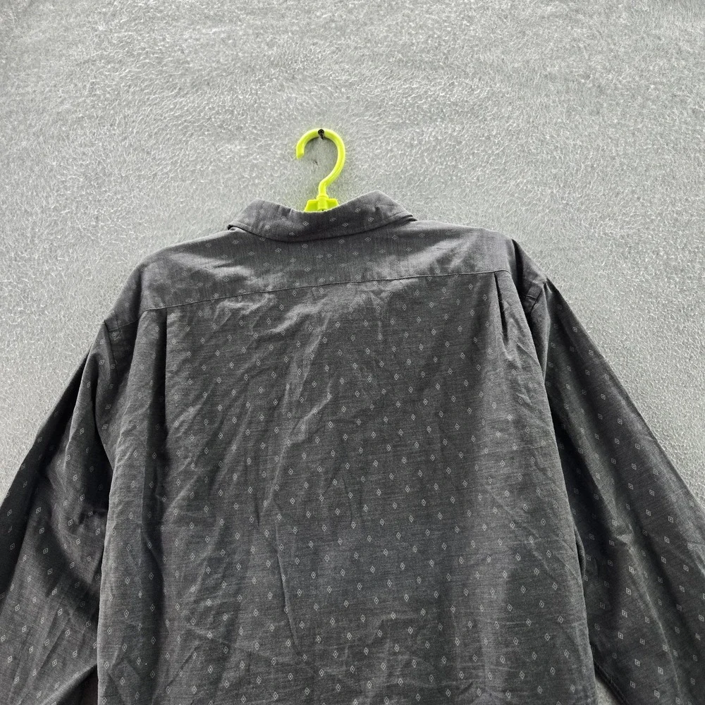 Polo Ralph Lauren Men Button Up Shirt XL Gray Geometric Long‎ Sleeve